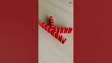 Wait for the result…….                    #dominos #asmr #satisfying #challenge