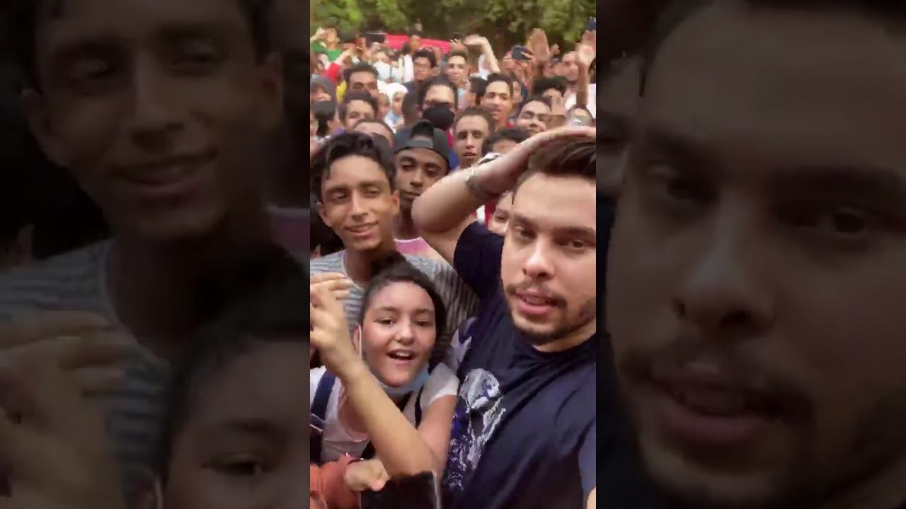 افتتاح مطعم احمد حسن و زينب ( Aileen ) حالات اغماء وزحام شديد