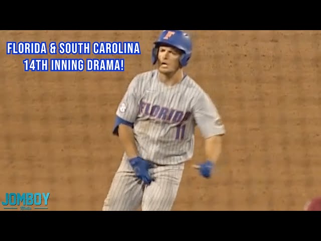 Florida Player Grabs Nuts After Go-Ahead Homer in the 14th inning, a breakdown