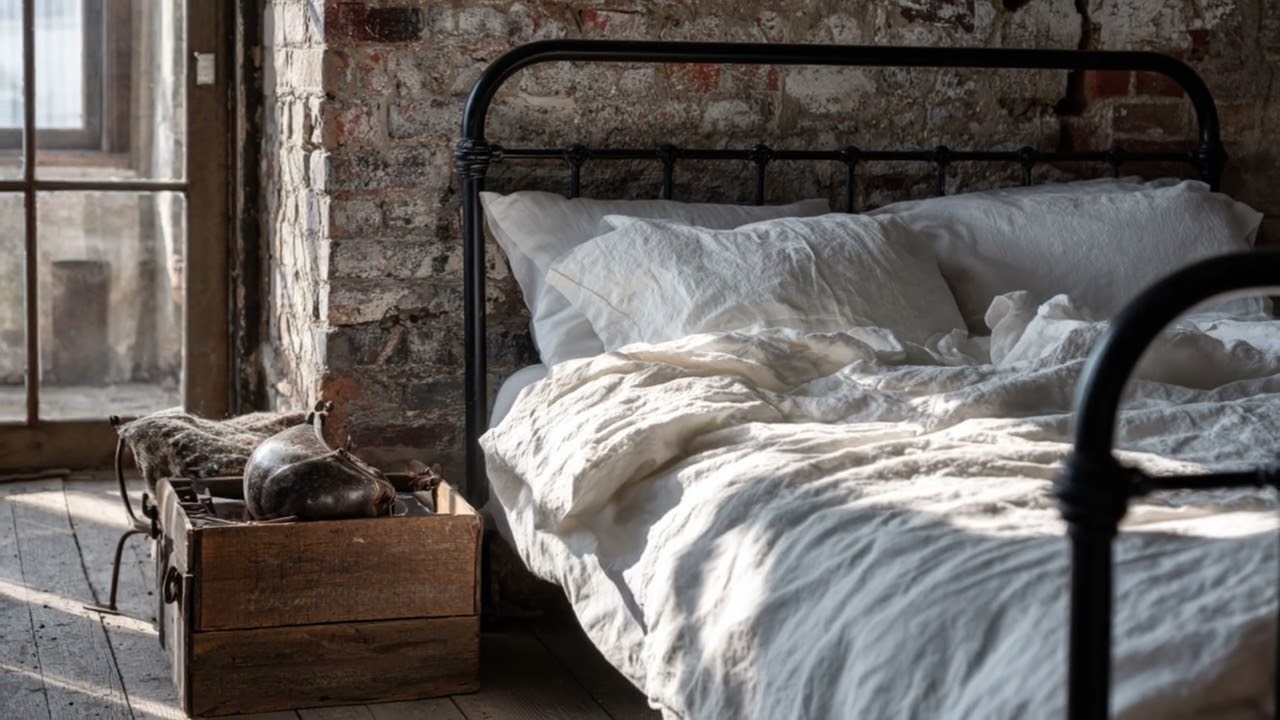 Винтажный индустриальный декор с деревенским уютом, создающий ощущение подлинности.