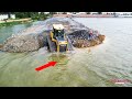 Special Activity Skill Operator Make New Road Bulldozer Pushing Clearing Stone To Big Lake!