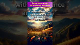 [DAILY POWER PHRASE]  ?  SPEAK YOUR TRUTH - Loop • Listen • Repeat #affirmations