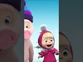 Where does the secret slide lead? 🛷🧣 #BewareSleepingBear #MashaAndTheBear #Shorts #cartoonforkids