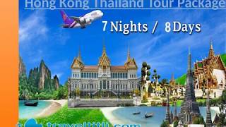 7 night hong kong thailand tour package - holiday trip travel titli