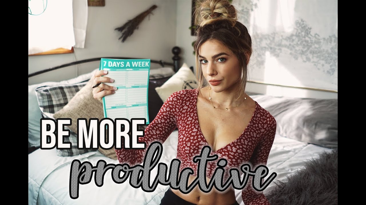 HOW TO BE MORE PRODUCTIVE AT HOME + WORK IN 2020 - YouTube