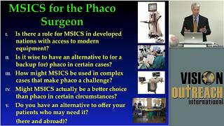 MSICS for the Phaco Surgeon - Steve Anderson MD