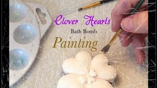 ArtisanBath Indulgences Clover Heart Bath Bomb Painting Demo