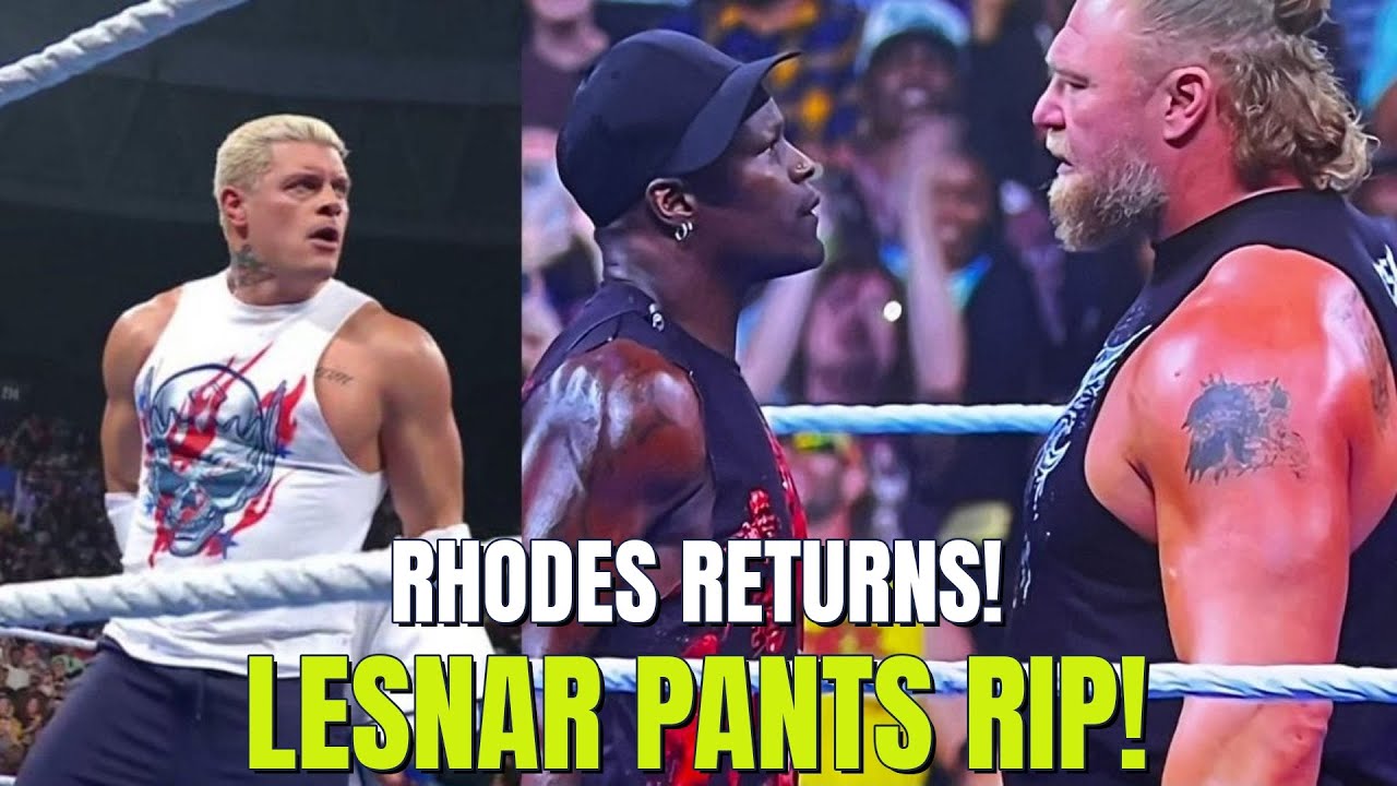 WWE SmackDown EXPLODES: Rhodes Returns! Lesnar's Pants RIP! Zayn ...