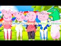 Learn Colors with Five Little Monkeys Song - 5 Peppa Pig | ペッパピッグ 童謡寸劇 こどものうた 英語の歌