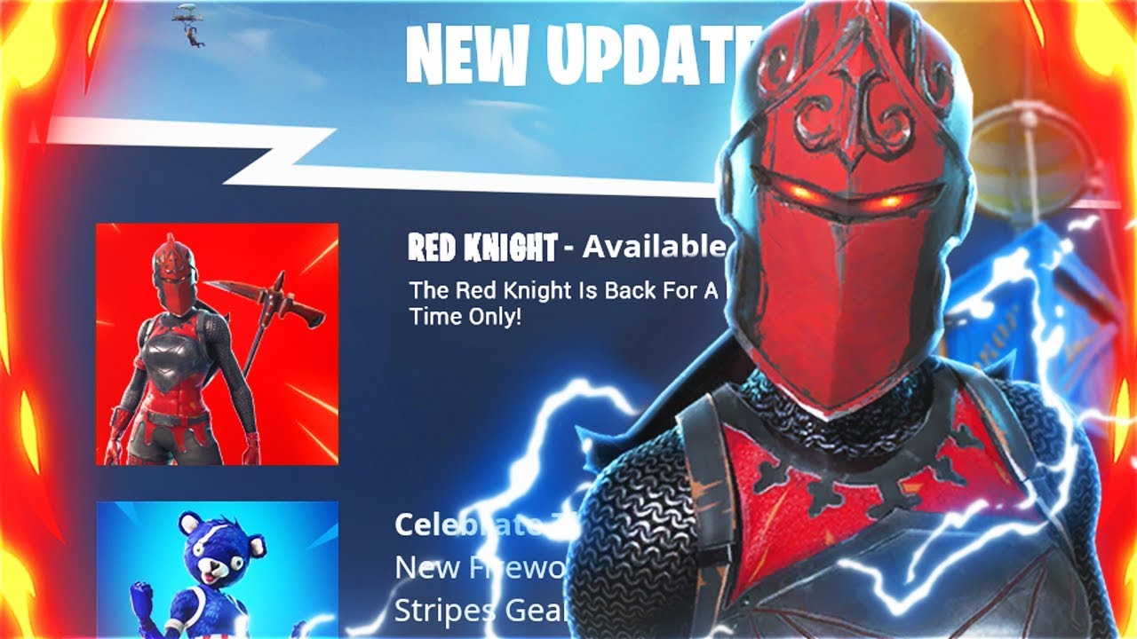 the red knight is back for one day only fortnite red knight item shop update - red knight fortnite gif