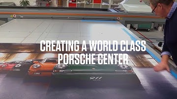 Creating a world-class Porsche center with the help of print