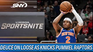 Deuce McBride drops 29 points and Mitchell Robinson returns as Knicks wallop Raptors | SNY