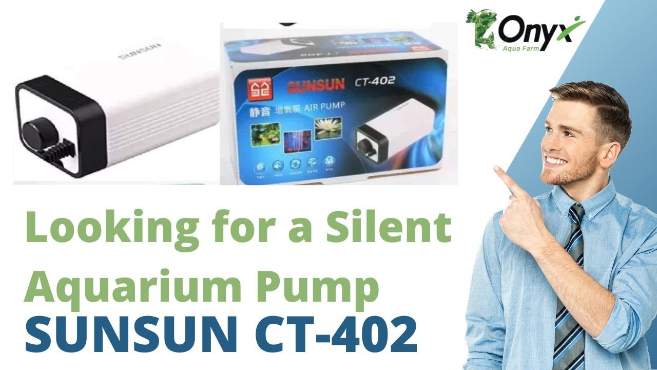 SUNSUN CT402 2 Way Silent Air Aquarium Pump 4 Watts Silent Aquarium
