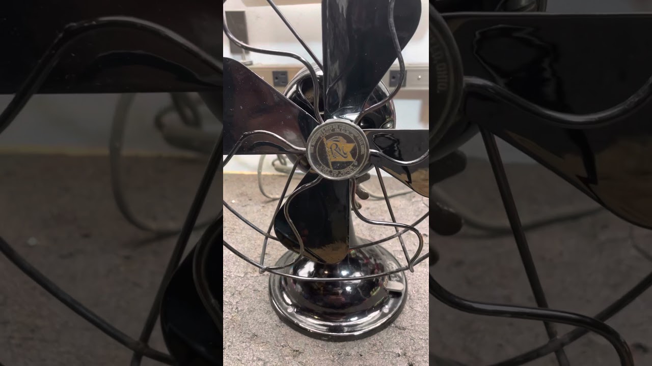 Antique Robbins & Myers 8” 3504 Desk Fan, c. 1920