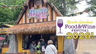 Your Guide to Busch Gardens Williamsburg's Food & Wine Festival 2026!