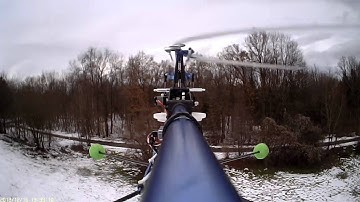 Trex 450 Crash with Onboard-Cam