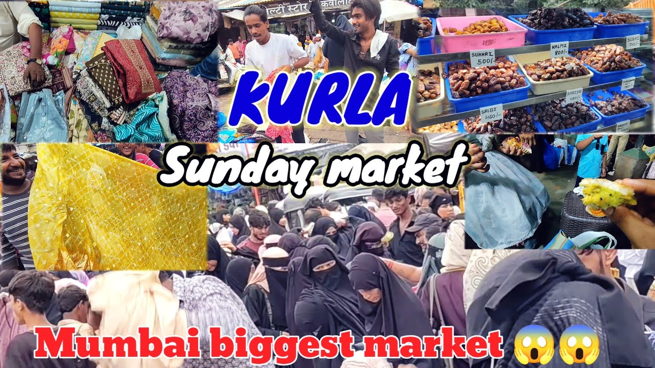 Kurla Sunday Market | Mumbai Biggest Market Tour 😲 | Cheap Shopping & Street Food