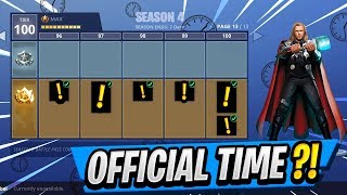 NEW Battle Pass Release Time! | Season 4 SKINS Discovered! ( Fortnite Update )