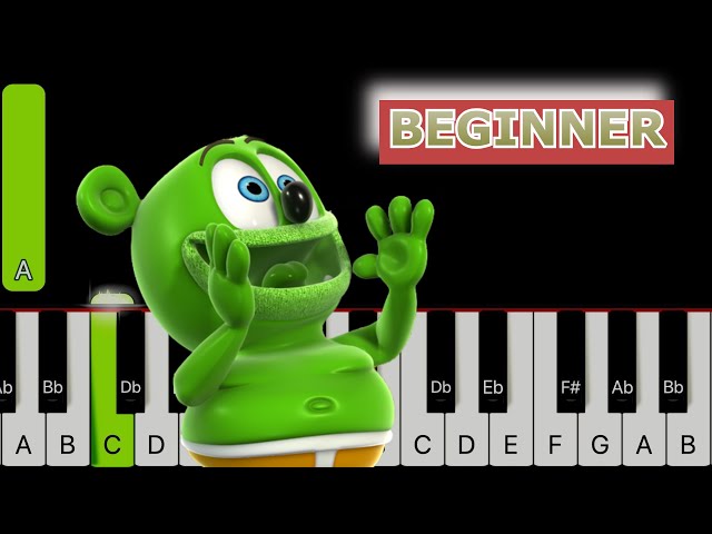 Betacustic The Gummy Bear Song [beginner] Sheet Music for Beginners in A  Minor - Download & Print - SKU: MN0228066