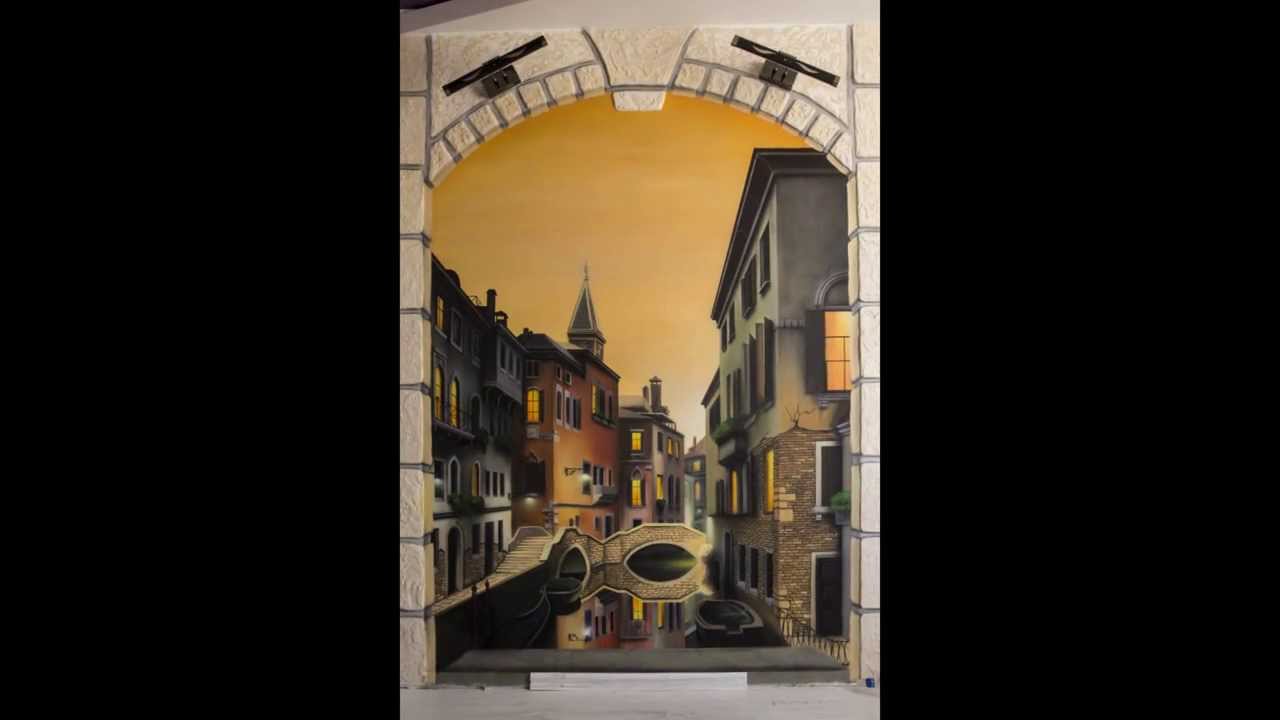 Speed wall painting (Airbrush timelapse)HD YouTube