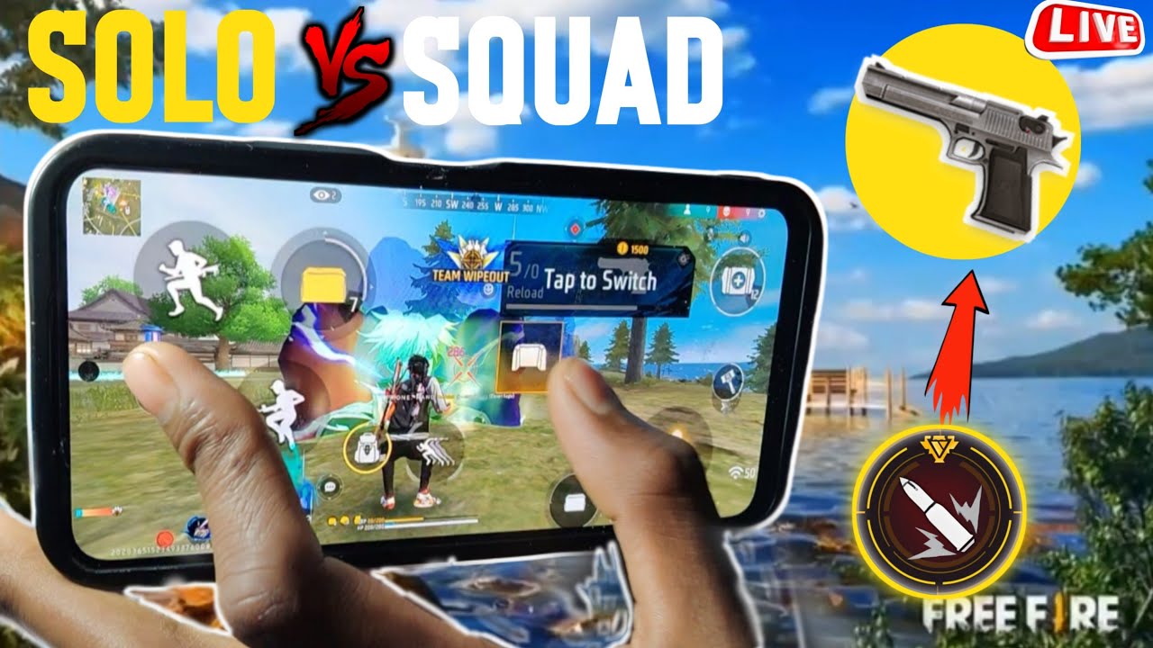 HAND GAME PLAY BR RANKD PUSH FREE FIRE MAX 💯