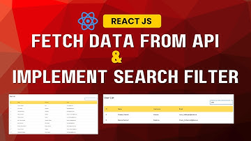 How to Fetch Data from API & Add a Search Filter in React JS | Material UI