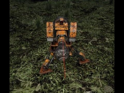 Playing with the Robotic Turret & Sledge on 7 Days to Die