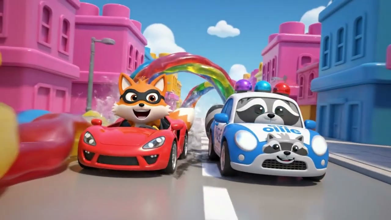 The Wheels on the Police Car Go Round and Round | Kids Song