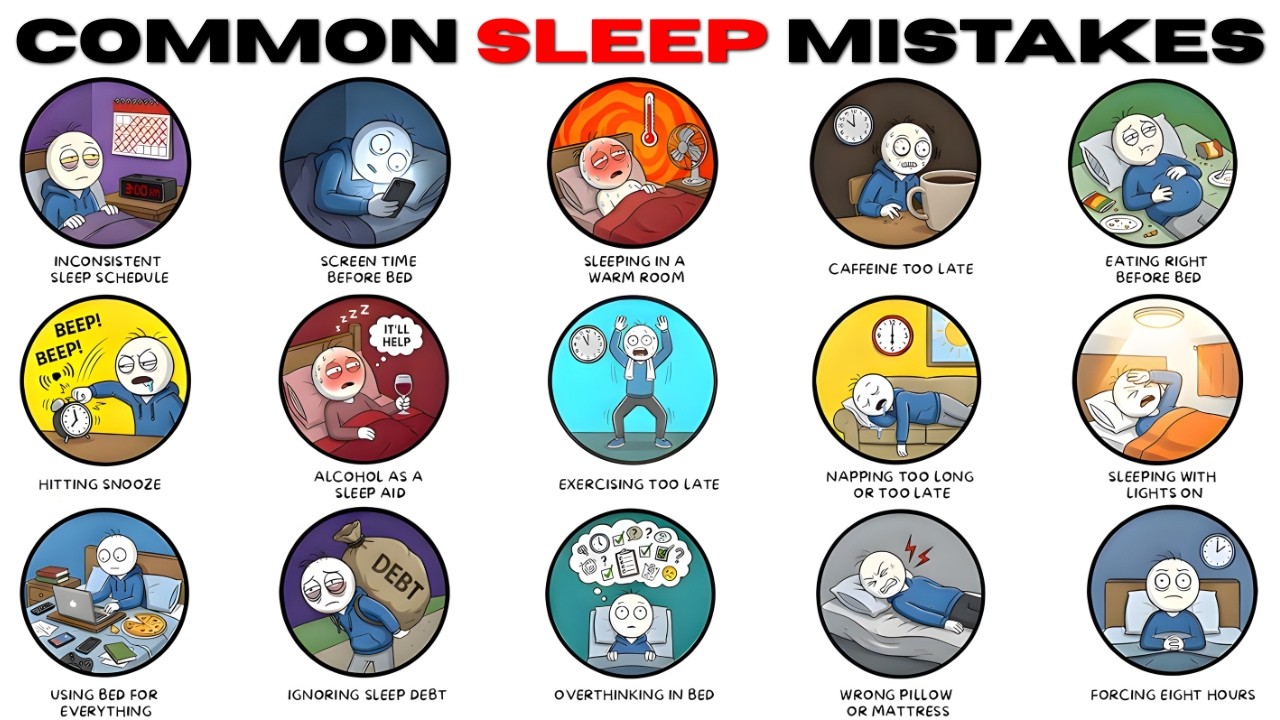 Sleep Mistakes People Make & How To Fix Them: video thumbnail