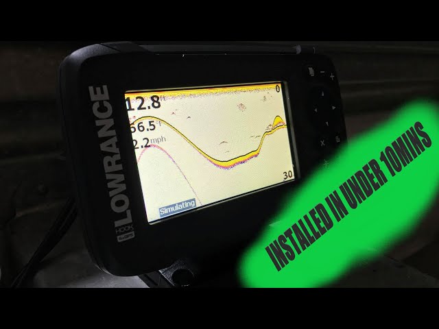 Lowrance Hook 4, Installing A Fish finder The Easy Way