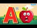 A for Apple 🍎 | ABC Smiley Sunshine ☀️ | Easy Letter Learning | Mini Shark 🦈