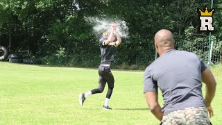 CALFREEZY TAKES WATER BALLOON TO THE FACE | Rule&#39;m Sports