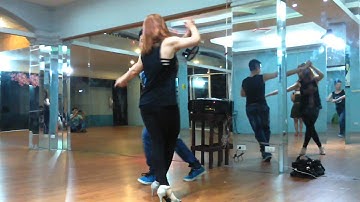 Hanoi Zouk Group - Linh Zeus & Hip Kawai Zouk Demo 4.2015 at Hà Nội, Vietnam