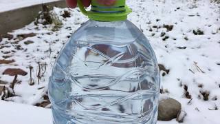 Как замерзает переохлажденная вода