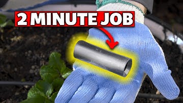 Hoe u een beschadigde druppelirrigatieslang kunt repareren met een compressiekoppeling