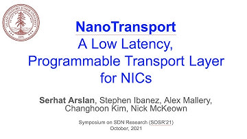 A Low Latency Programmable Transport Layer for NICs, Symposium on SDN Research (SOSR) 2021