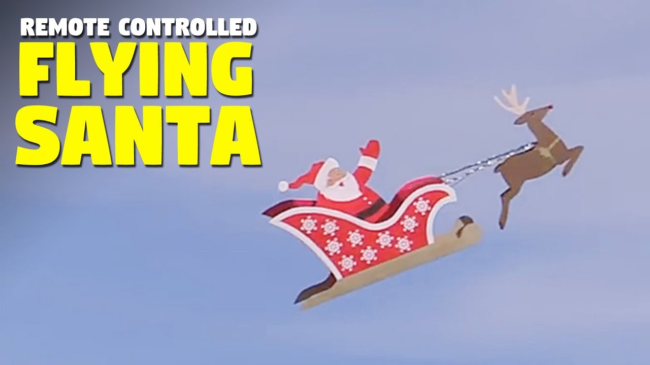 Remote Controlled Flying Santa With His Reindeer YouTube