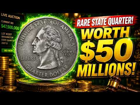 Rare U.S State Quarters Worth Big Money | Valuable U.S. Quarter Dollar Collection!!