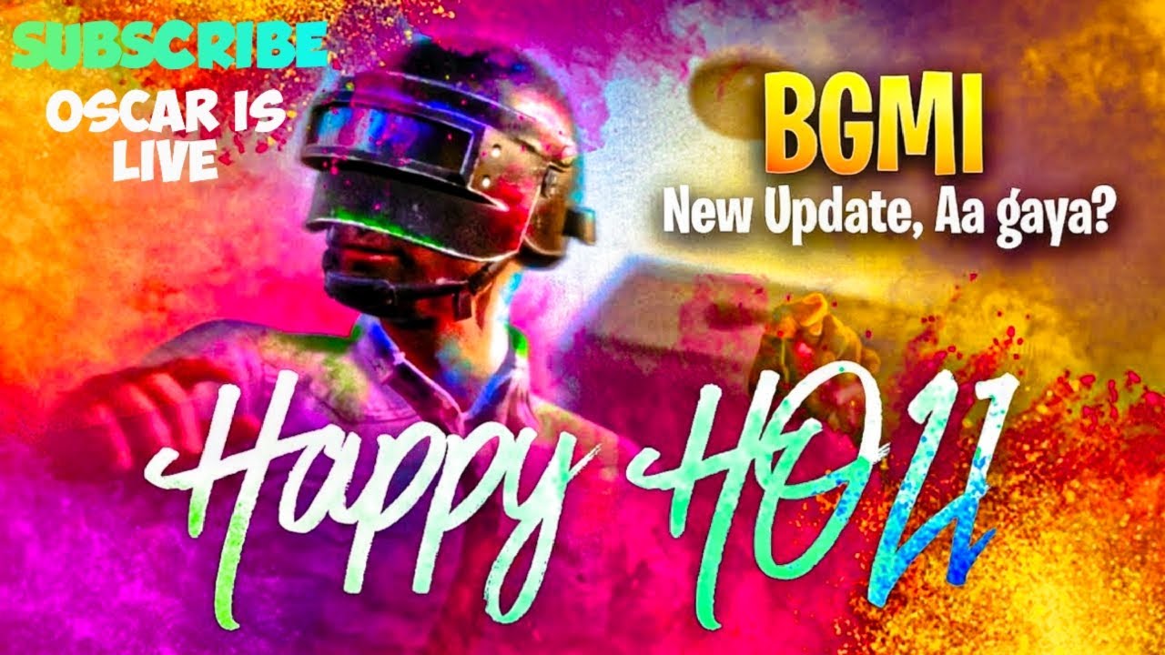 HAPPY HOLI & GOOD EVENING || BGMI || OSCAR IS LIVE || MOBILE STREAMING || GUYS SUBSCRIBE PLZ