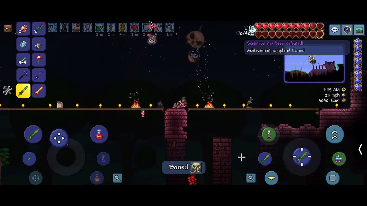 Neat skeletron and forgot to record terraria 10.9 lol