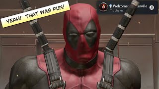 Deadpool's Platinum Trophy Is Hilarious