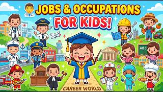 Jobs and Occupations - Vocabulary for Kids - Compilation | Kids Learning - AF