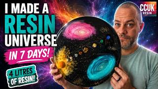I Made the ENTIRE UNIVERSE Out of Resin… 9 Gemstone Planets & a Handmade Sun! ☀️