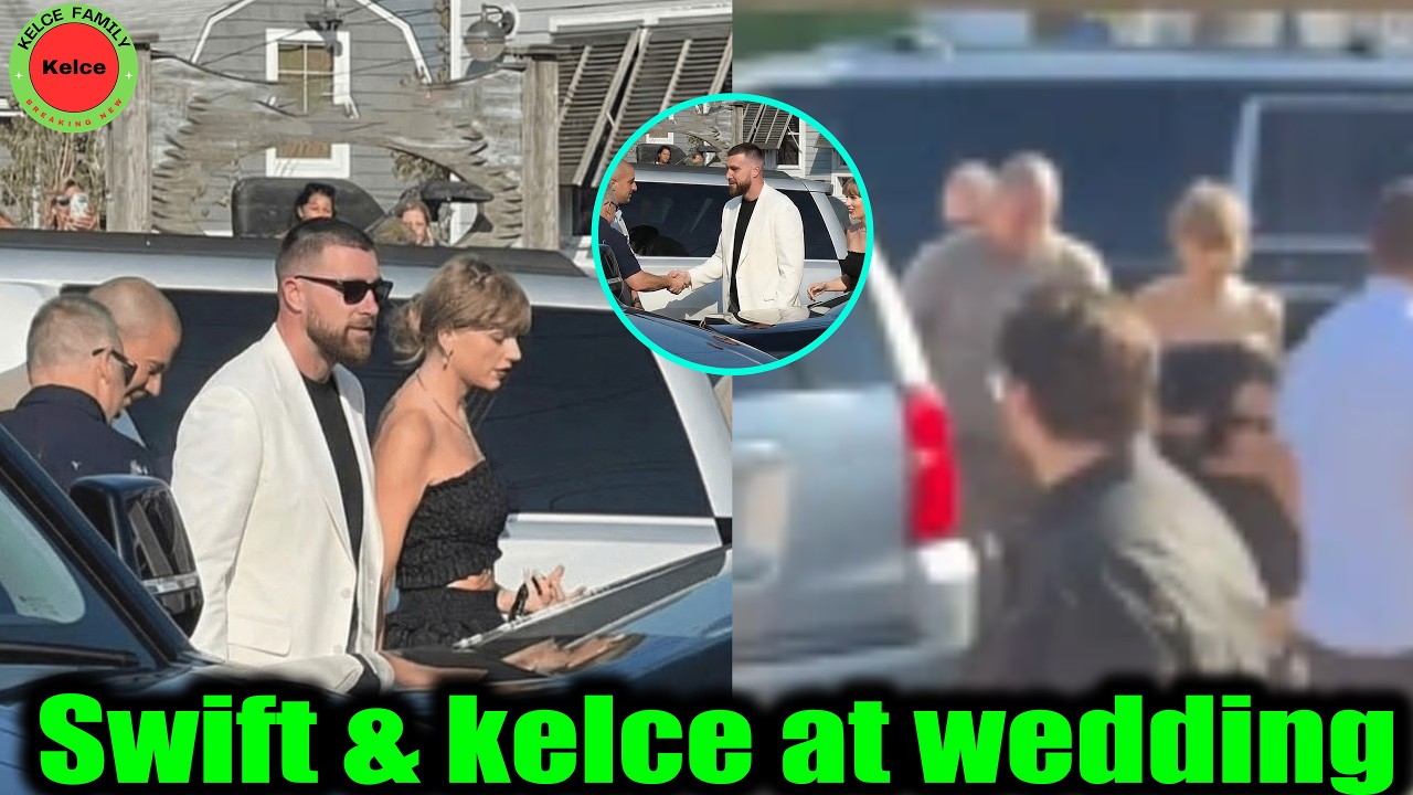 Тейлор Свифт и её жених Трэвис Келси посетили свадьбу близкого друга в Нью-Йорке.