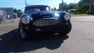 1957 Austin Healey 100/V8 Driving Video Giordano's Vintage Motors, Carnation WA 20180718 165245