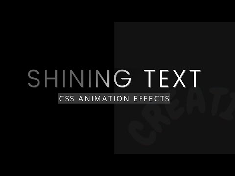 CSS Shining Text