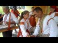 Гуцульське  весілля в Космачі обряд-приїхали троїсті музики