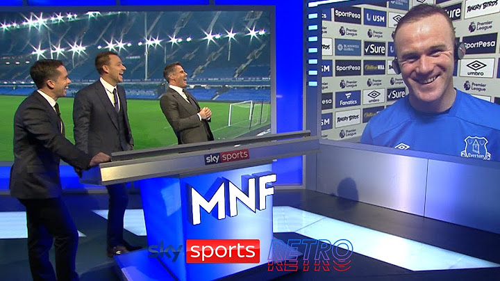 “Your top was horrendous!” “A bit like your hairline!” - Wayne Rooney & Jamie Carragher's MNF banter