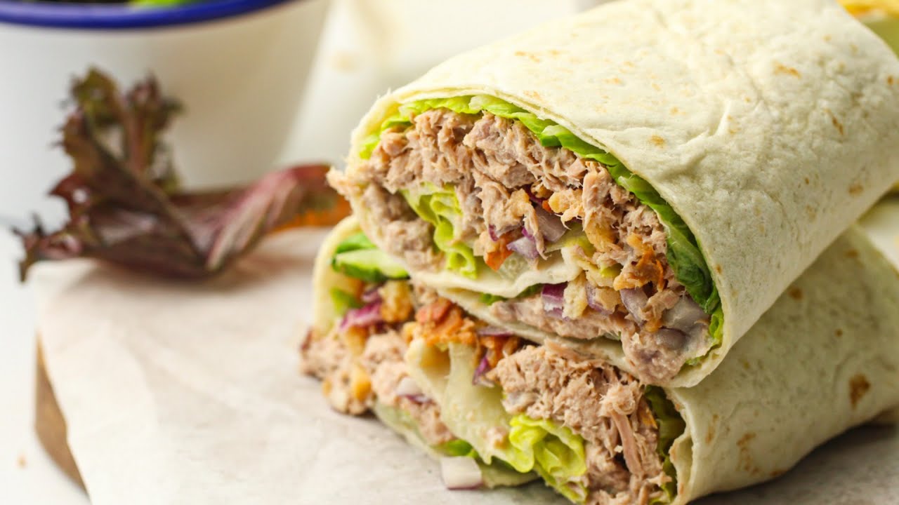 10-Minute Tuna Wrap - Green Healthy Cooking