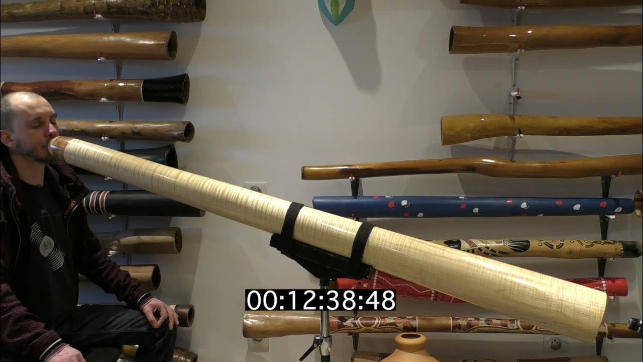 Longest circular breathing at didgeridoo 2 hours 2 minutes 22 seconds